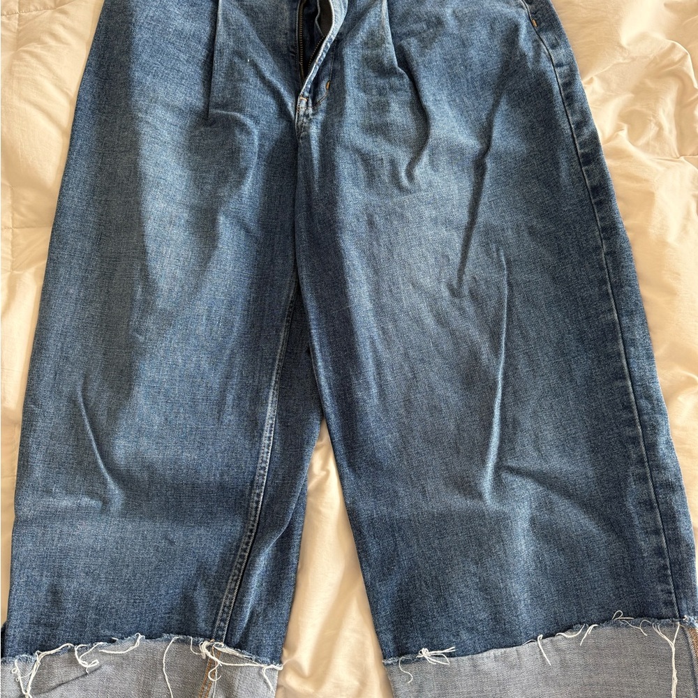 Banana Republic Blue Sailor Cuff Jeans